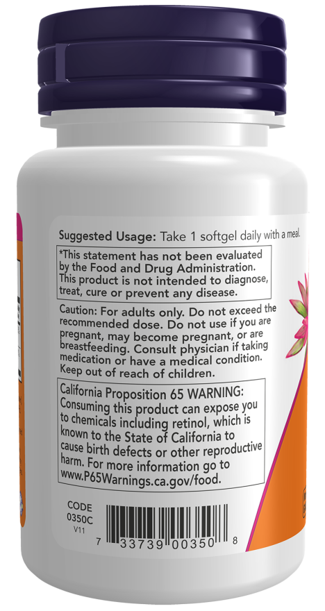 NOW Vitamin A & D 10,000/400 IU