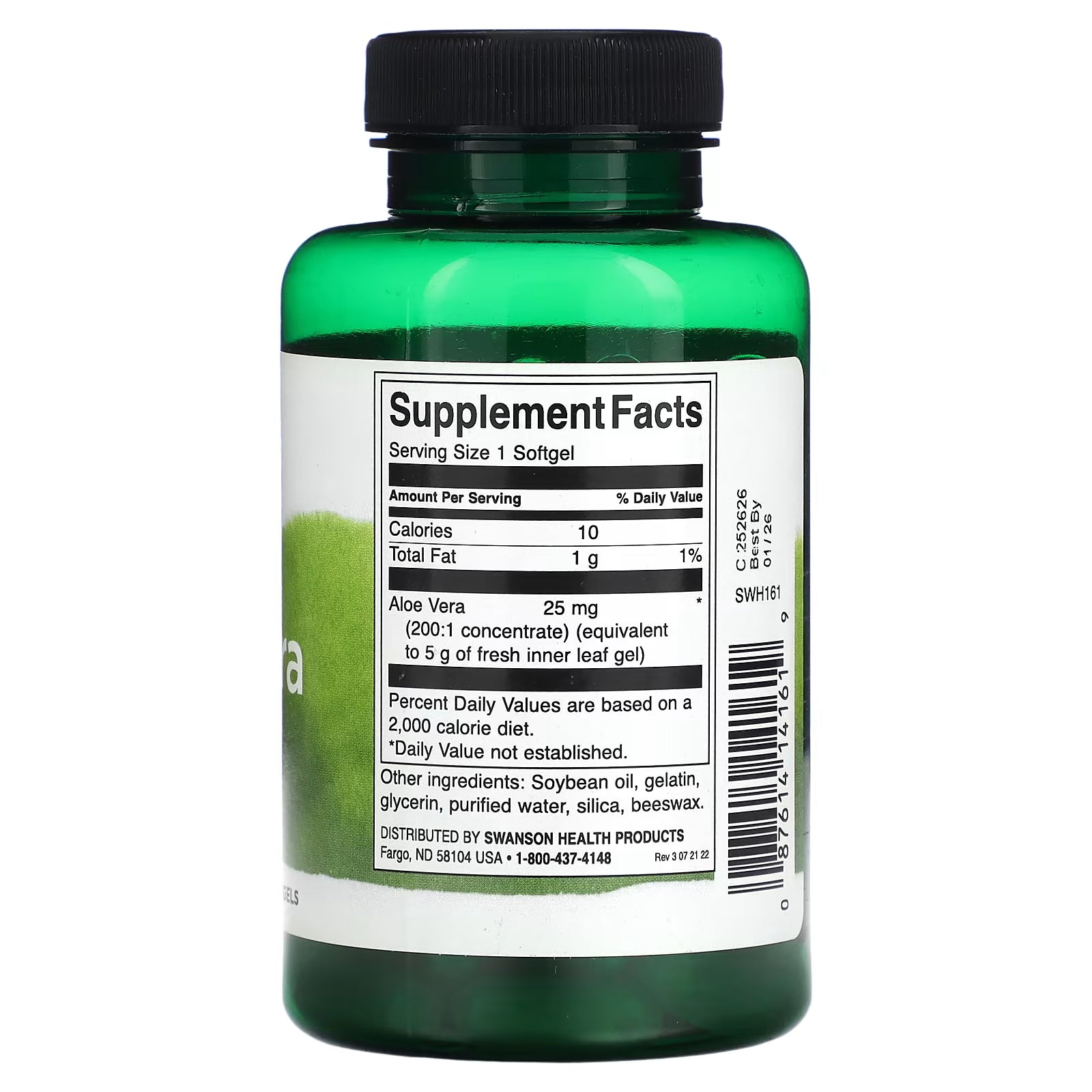 Aloe Vera - 100 kapsler