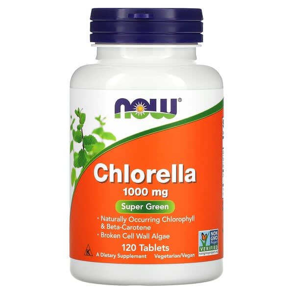 NOW Chlorella, 1000 mg,