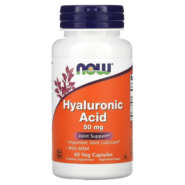 NOW hyaluronsyre, 50 mg,
