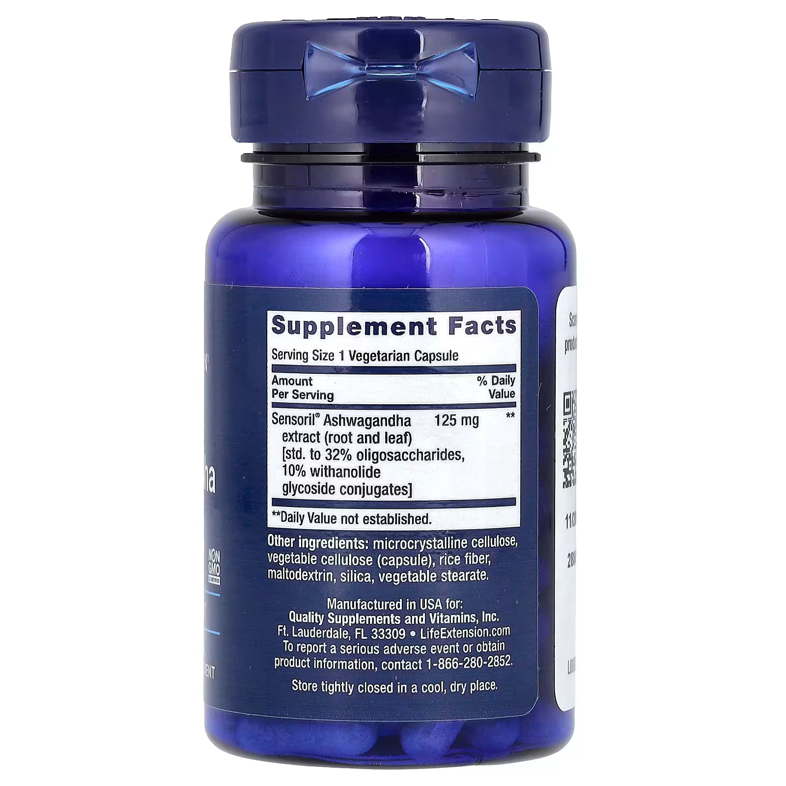 Life Extension Optimalisert Ashwagandha-ekstrakt
