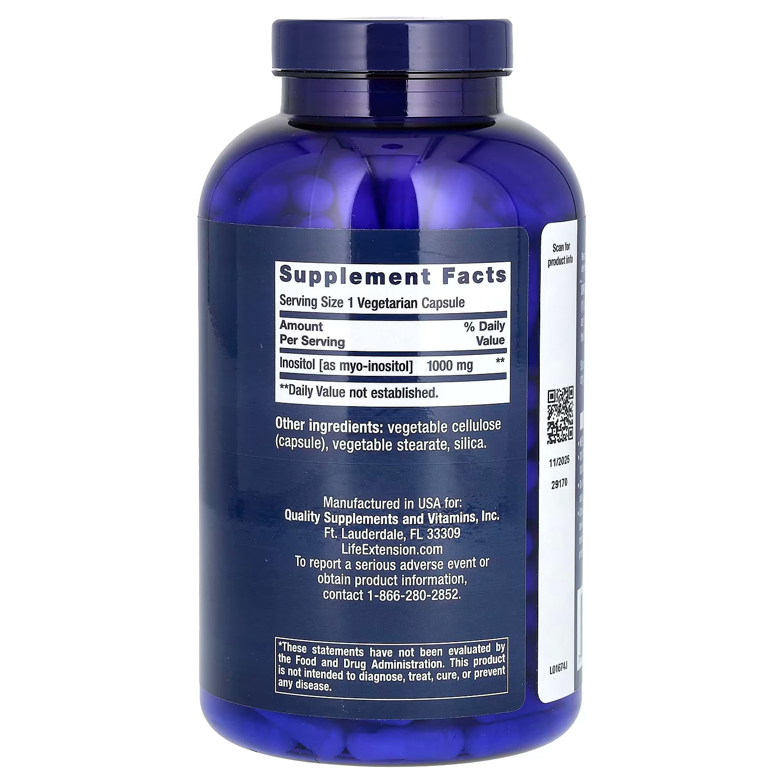 Life Extension Inositol Kapsler