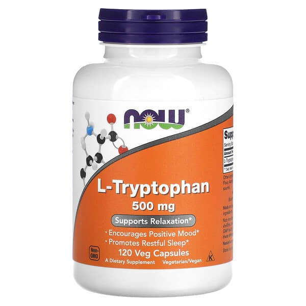 NOW L-tryptofan, 500 mg