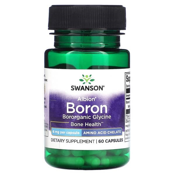 Boron Albion Boroganic Glycine - 60 kapsler