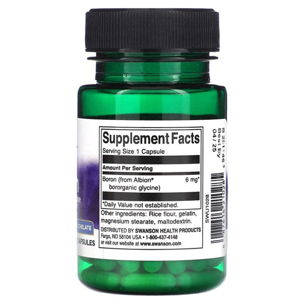 Boron Albion Boroganic Glycine - 60 kapsler