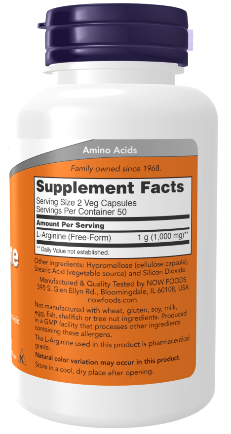 NOW ARGININE 500mg