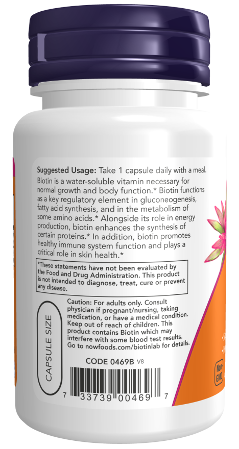 NOW Biotin 1000 mgr  (Vitamin B-7)