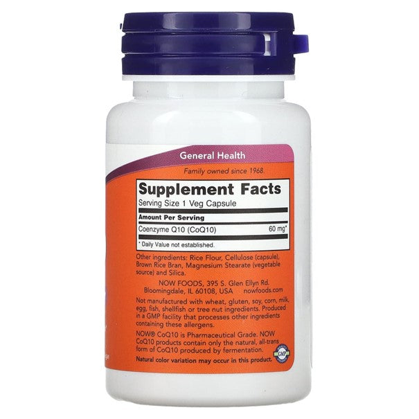 NOW  CoQ10, 60 mg