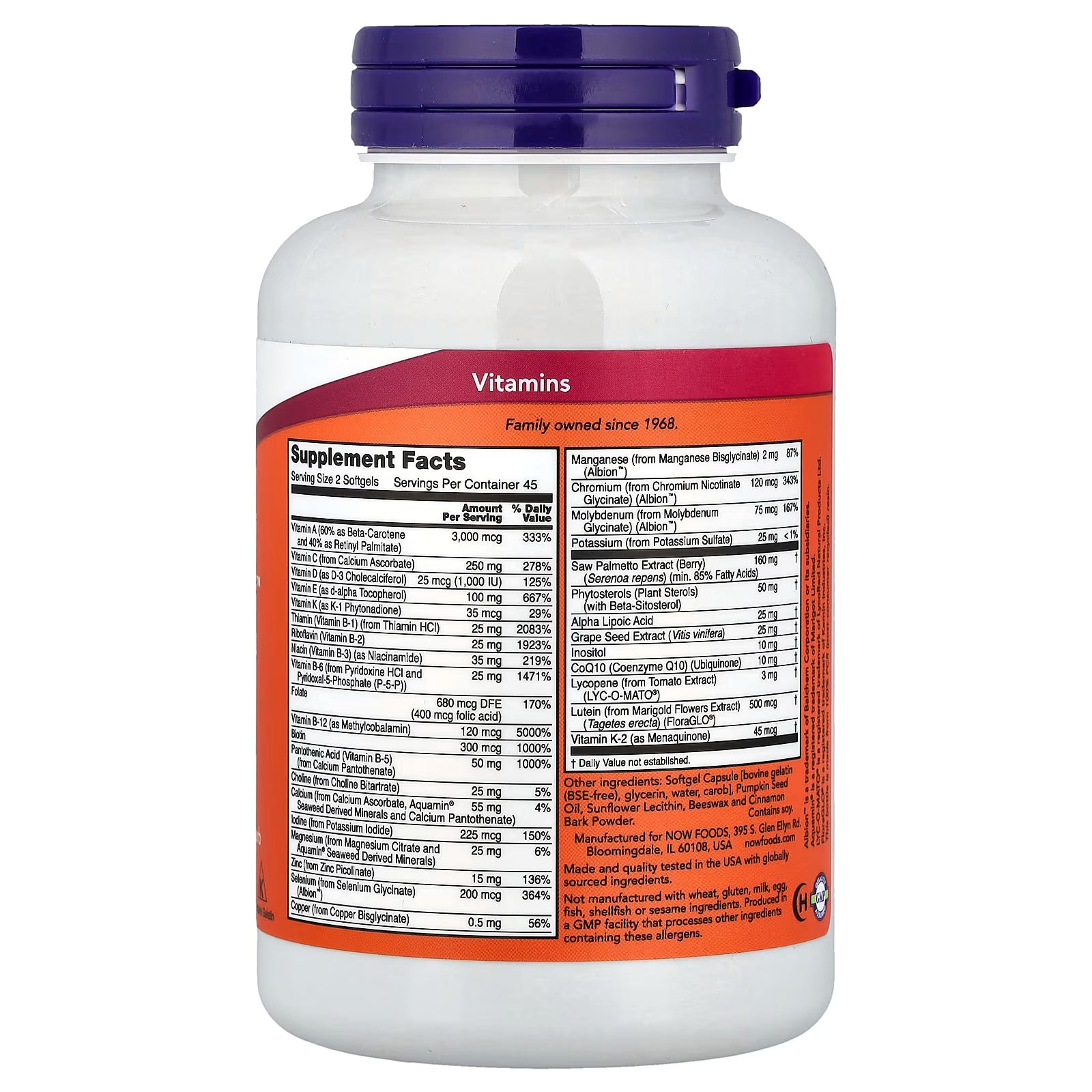 ADAM Multivitamin (Men) (90 myke geler)