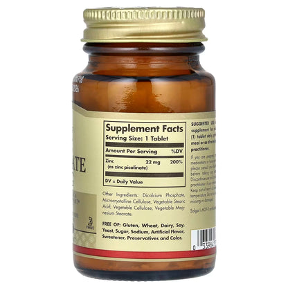 Zinc Picolinate 22 mg (100 tabletter)