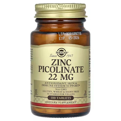 Zinc Picolinate 22 mg (100 tabletter)