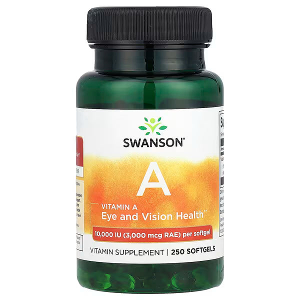 Vitamin A - 10 000 IU - 250 kapsler