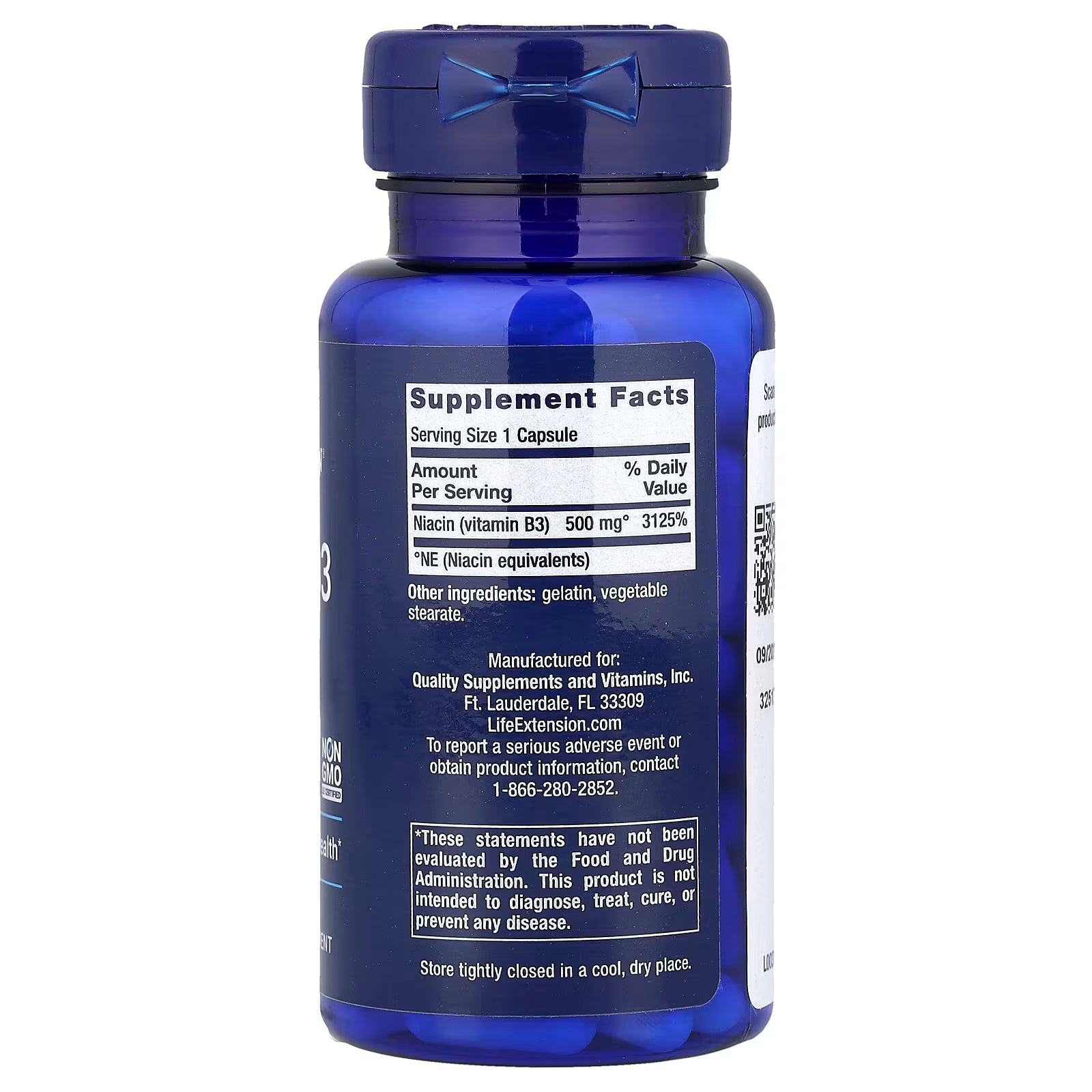 Life extension Vitamin B3 Niacin